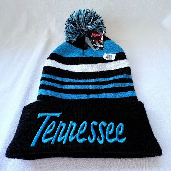 Other - Tennessee Embroidered Ribbed Knit Cuffed Striped‎ Winter Stocking Cap Hat New